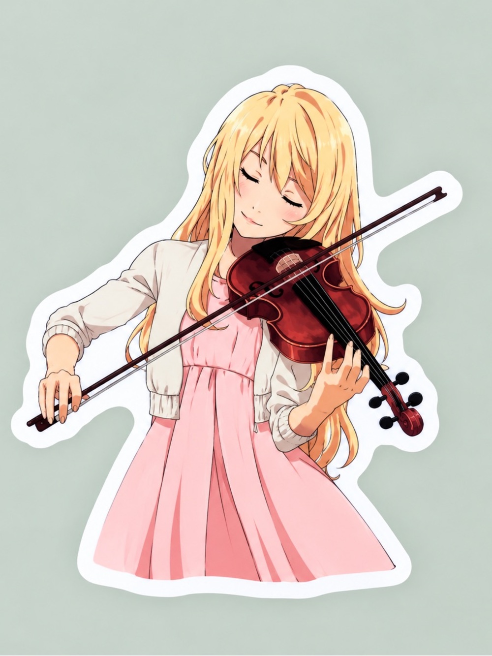 Kaori Miyazono Violin | Your Lie in April | Anime Sticker | 5/$10